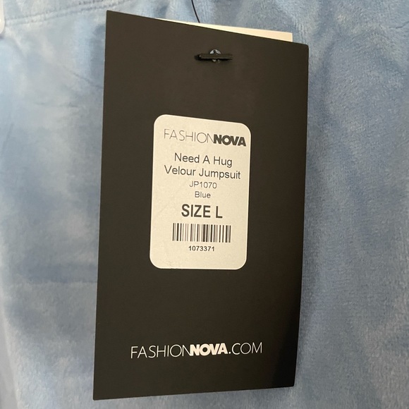 FashionNova - Light Blue Jumpsuit - L - Picture 2 of 2